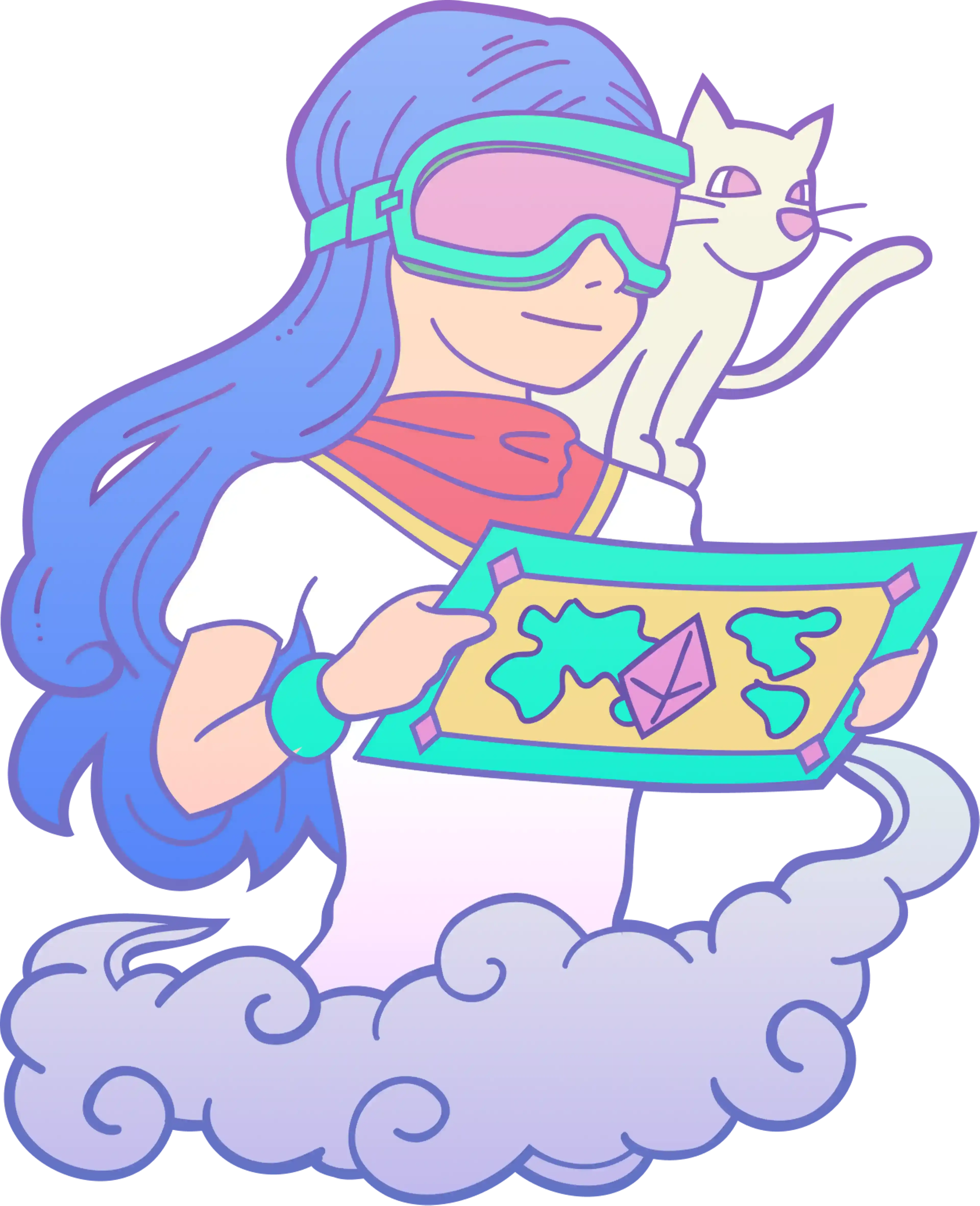 Aria and cat