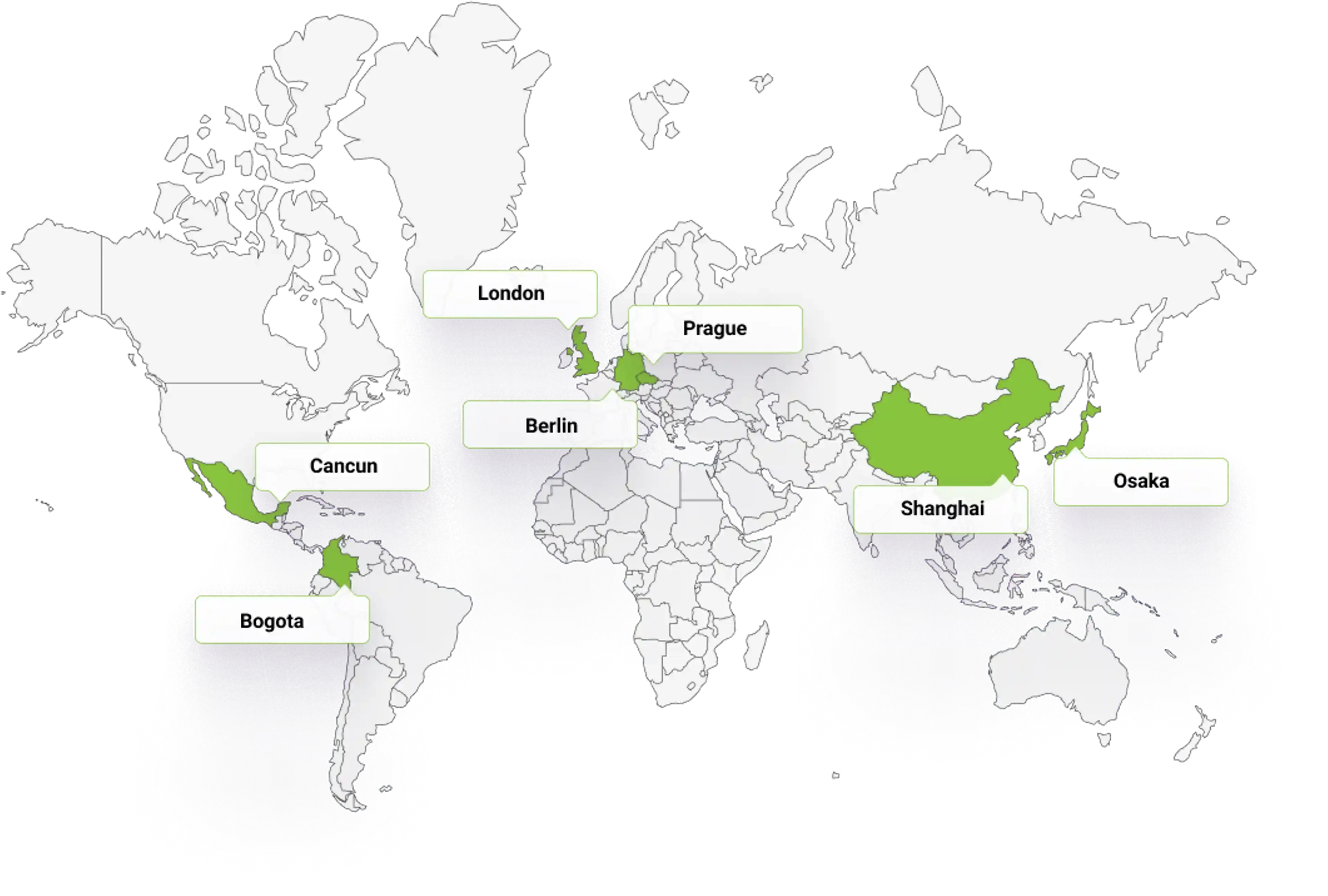 Devcon events on world map